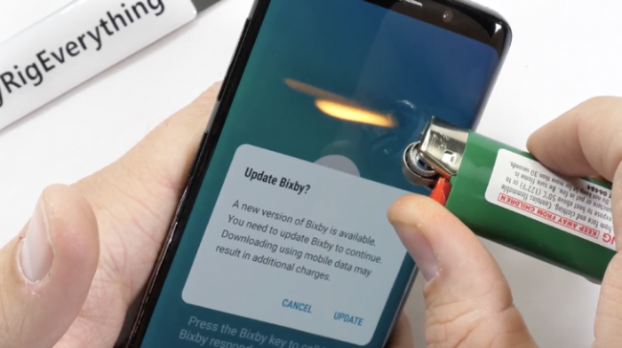 Samsung Galaxy S9 выжил в тесте на прочность