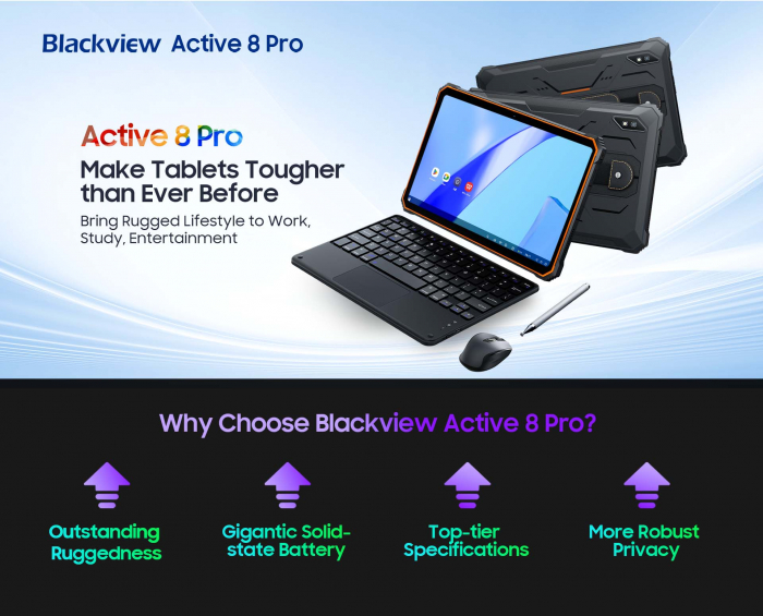Скидки на старте продаж Blackview Active 8 Pro: бронированный чемпион по автономности – фото 1