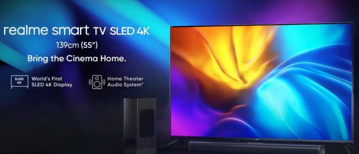 Представлений Realme Smart TV SLED: перший у світі SLED-телевізор – фото 2