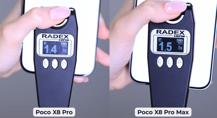 Яскравість Poco X8 Pro