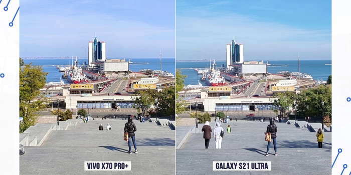 Сравнение фото Vivo X70 Pro Plus vs Galaxy S21 Ultra