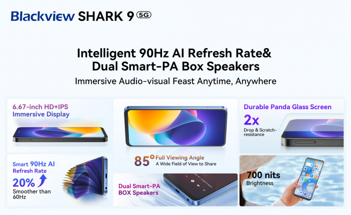 SHARK 9 5G и смартчасы W50 Pro