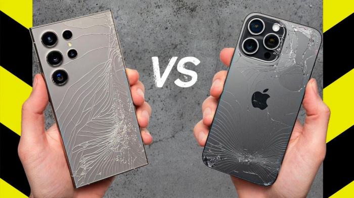 Тест на выносливость Galaxy S24 Ultra против iPhone 15 Pro Max