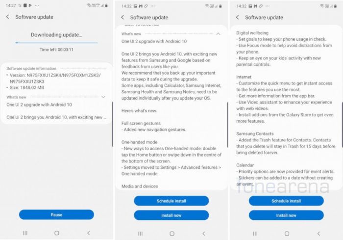 Вышла бета-версия One UI 2.0 для флагманов Samsung
