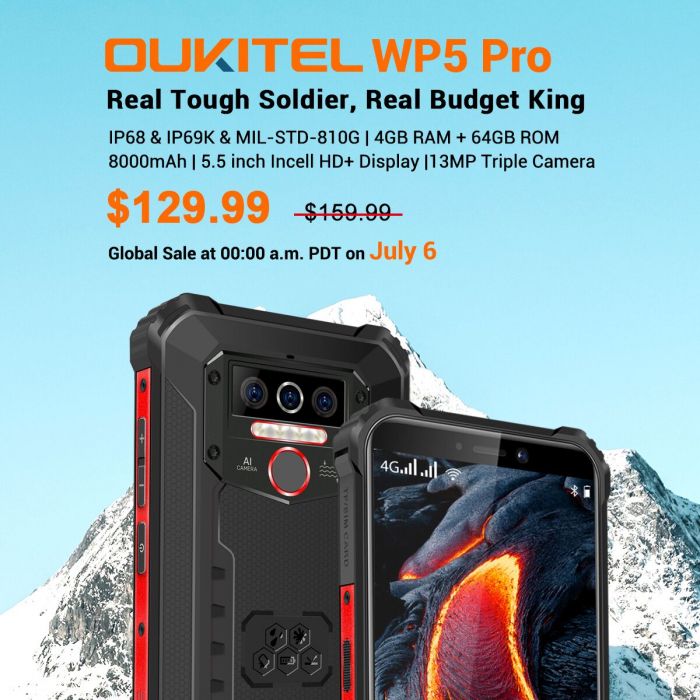 Вышел защищенный Oukitel WP5 Pro с огромной батарейкой – фото 3