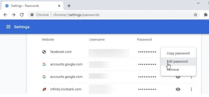 В Google Chrome можно будет редактировать пароли – фото 2