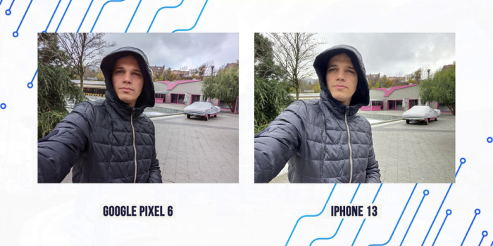 Как фотографирует Pixel 6 на фронтальную камеру