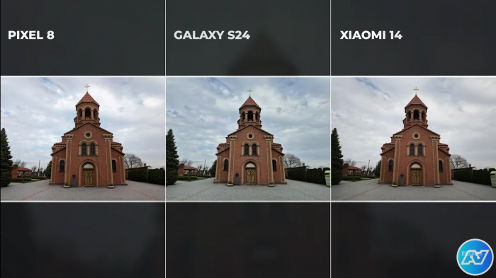 Камеры Pixel 8 vs Xiaomi 14 vs Galaxy S24
