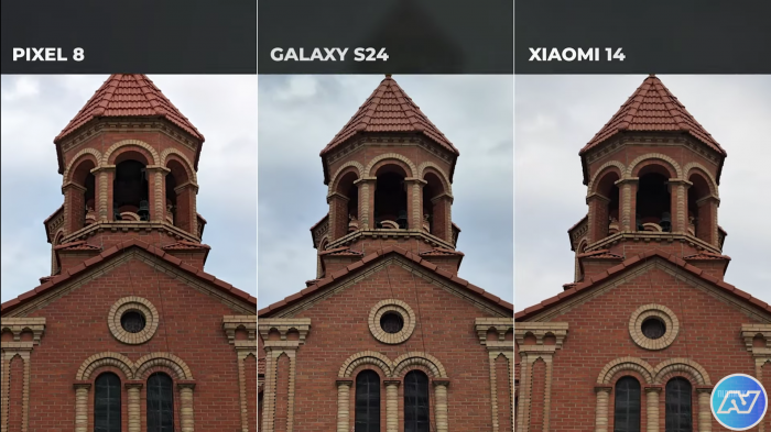  Камери Pixel 8 vs Xiaomi 14 vs Galaxy S24
