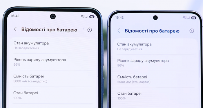 Обзор Samsung Galaxy A57 батарея