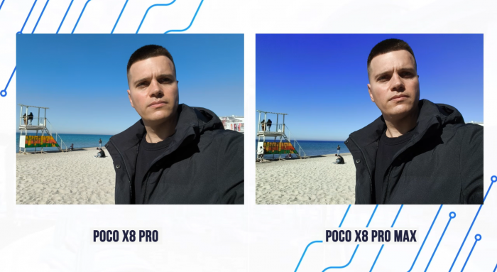 Приклади фото на Poco X8 Pro фронтальна камера