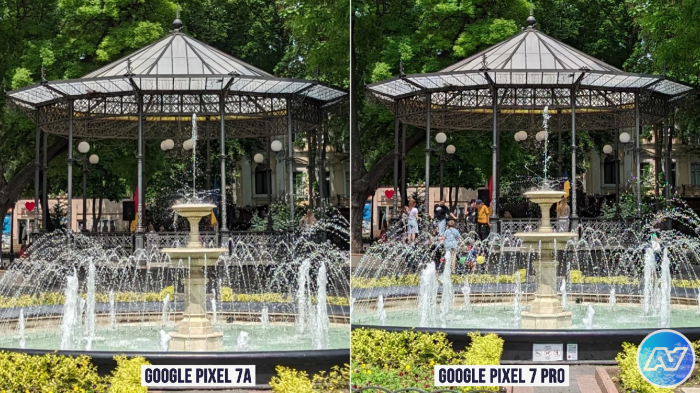 Порівняння фото на Google Pixel 7A і Pixel 7 Pro