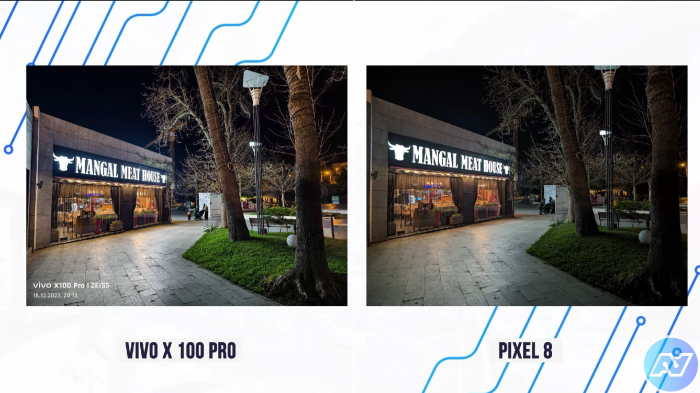 Как фотографирует Vivo X100 Pro vs Pixel 8 ночью