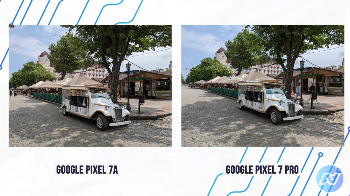 Камера Google Pixel 7A vs Pixel 7 Pro