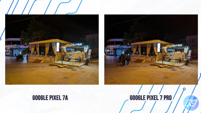 Пример ночного фото на Google Pixel 7A