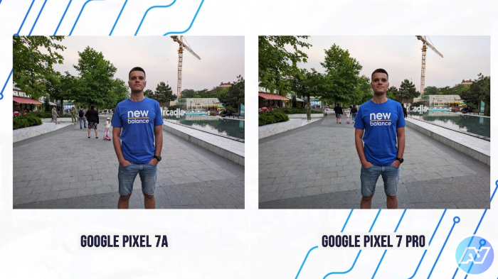 Портретное фото на Google Pixel 7A