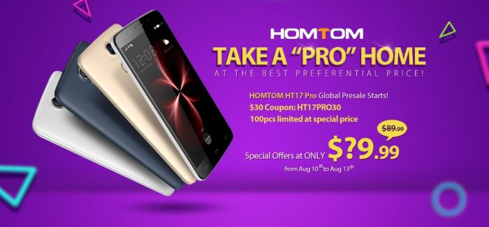 HomTom HT17 Pro – непоганий бюджетник з підтримкою мереж LTE та Android 6.0 лише за $84,99 у магазині Tomtop.com – фото 1