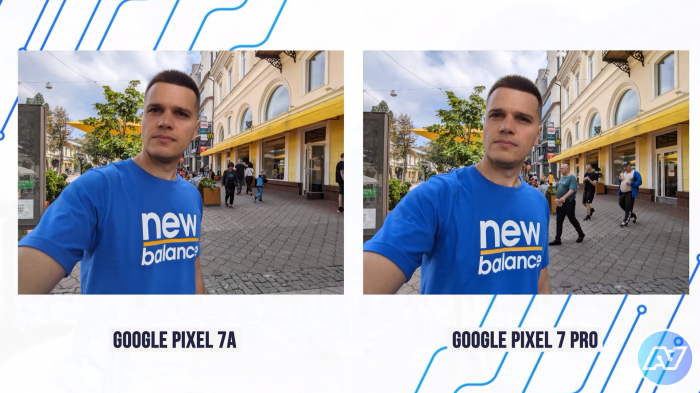 Пример фото на переднюю камеру Google Pixel 7A