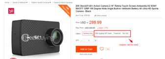 Экшн-камера YI 4K со скидкой в интернет-магазине Geekbuying – фото 1