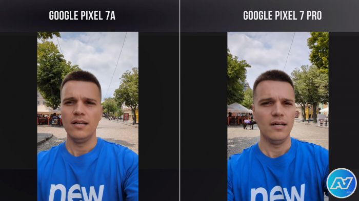 Пример видео на переднюю камеру Google Pixel 7A