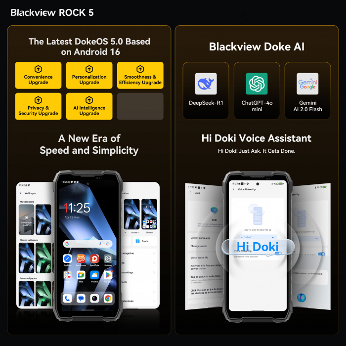 Blackview ROCK 5 система
