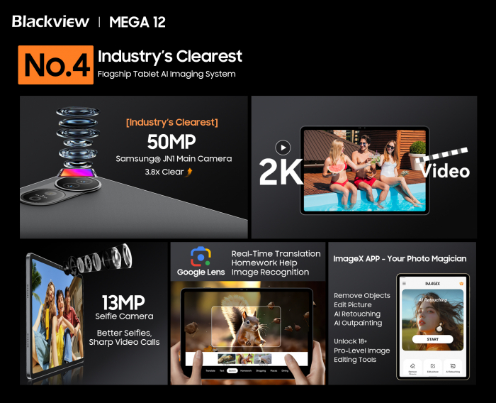 Blackview MEGA 12 камеры