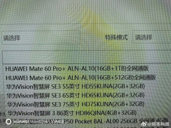 Huawei планирует Mate 60 Pro+