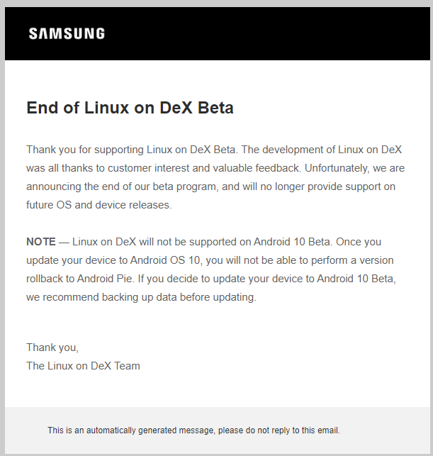 Samsung закрывает проект Linux on Dex – фото 1