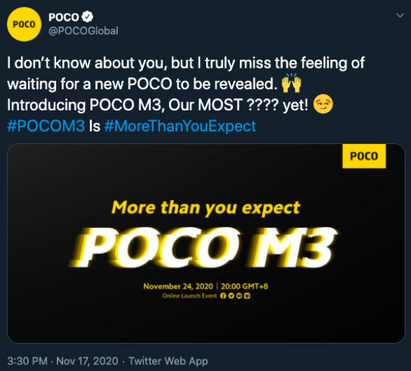 Poco M3 – чергова новинка суббренду Xiaomi. Ось що відомо – фото 1