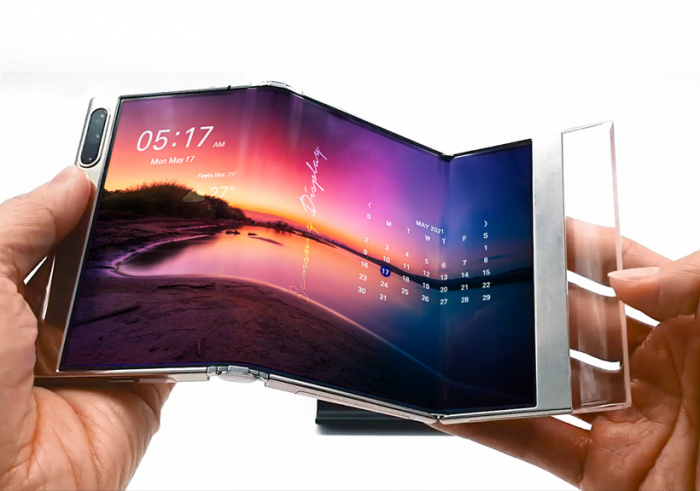 Samsung покажет складной планшет, камеру под экраном и то, как она научилась гнуть дисплей в двух местах – фото 1
