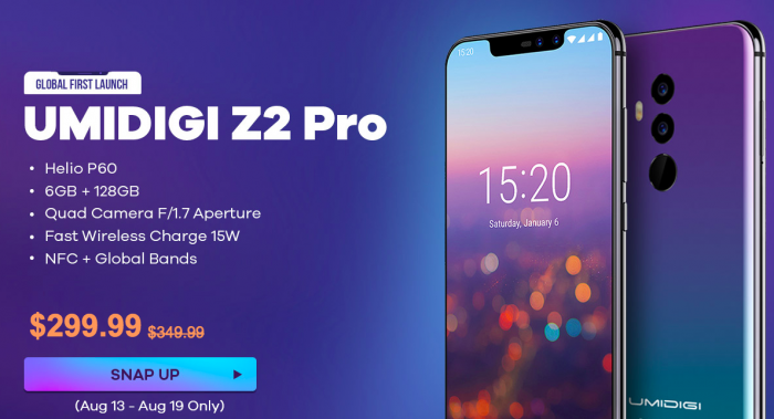 Смартфон UMIDIGI Z2 Pro и ноутбук Teclast F5 временно сбросили в цене – фото 3