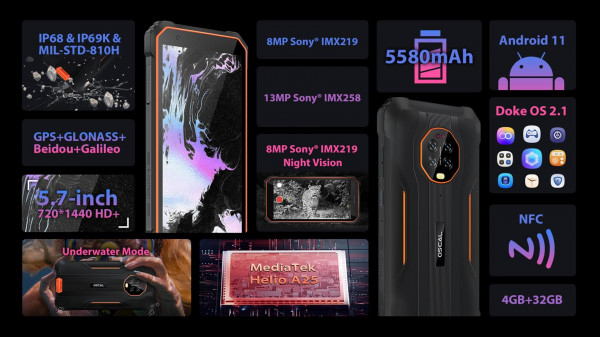 Blackview OSCAL S60 Pro: бюджетний захищений смартфон із нічним баченням – фото 4