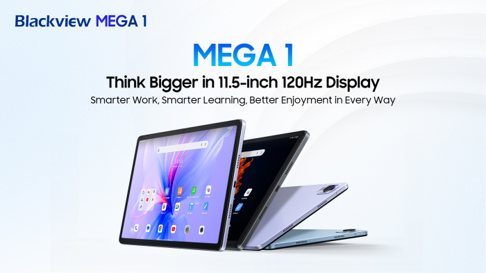 Blackview представляє універсальний планшет MEGA 1 з великим 120 Гц екраном – фото 1