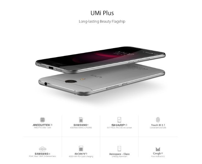 UMi Plus с процессором Helio P10 и 4 ГБ ОЗУ представят на IFA 2016 в один день с iPhone 7 – фото 1
