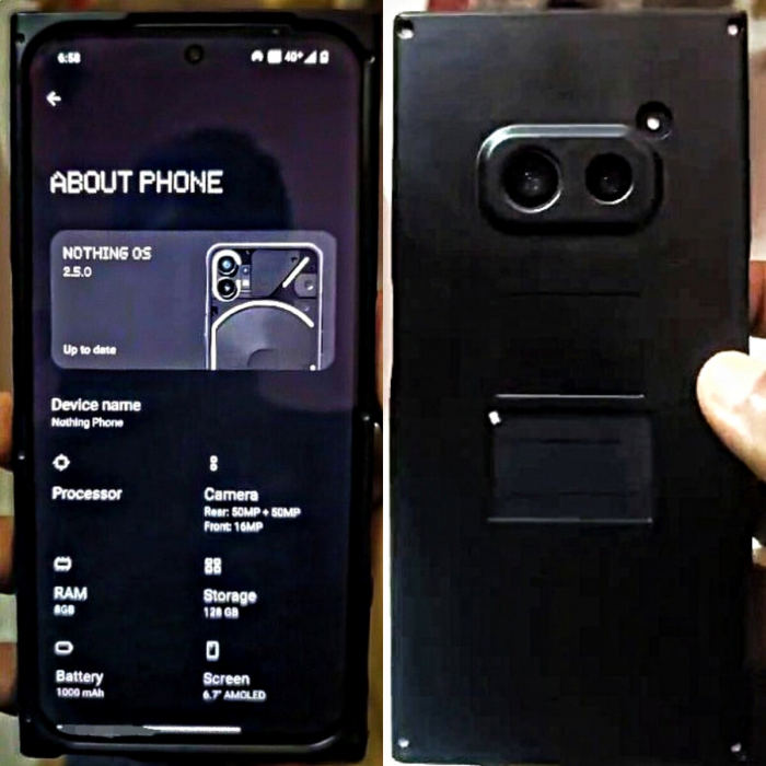 Инженерный образец Nothing Phone (2a) в чехле с двойной камерой 50 Мп уже в сети – фото 1