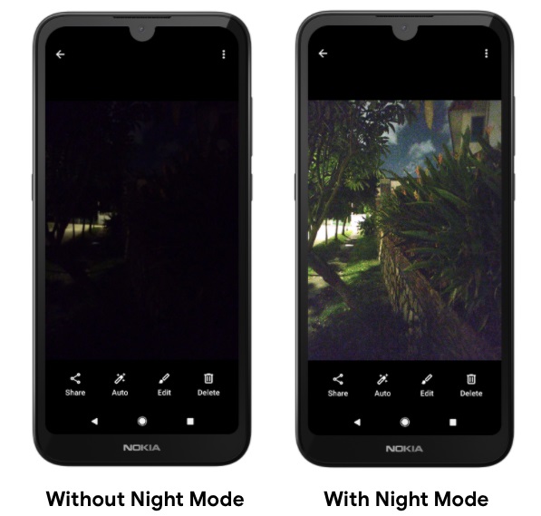 Пример работы Google Camera на смартфоне Nokia