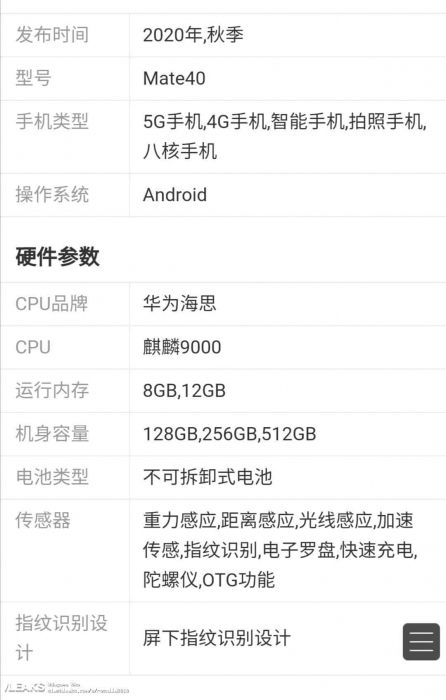 Новые подробности о Huawei Mate 40 – фото 2