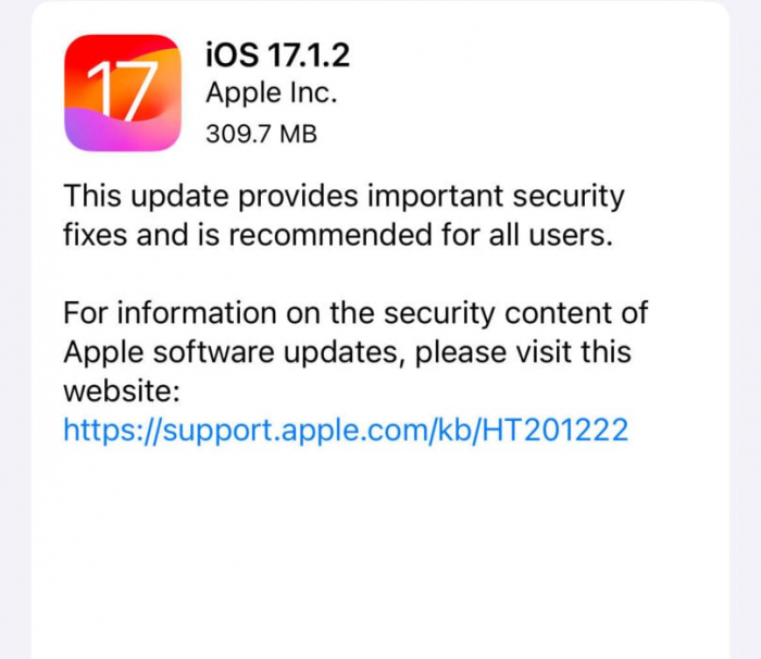Apple выпустила обновление iOS 17.1. ...