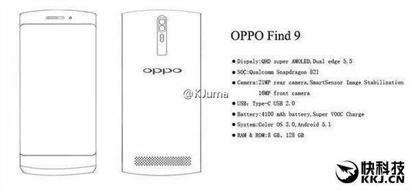 OPPO Find 9 станет монструозным смартфоном на базе Snapdragon 821, 8 Гб ОЗУ и 21 Мп камерой с OIS – фото 1