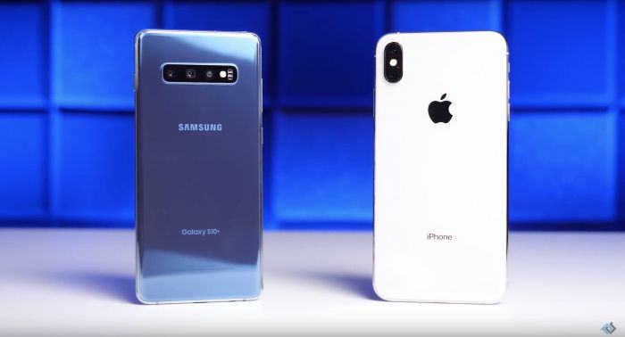 Сравнительный дроп-тест: Samsung Galaxy S10+ и iPhone XS Max