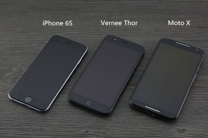 Vernee Thor, iPhone 6S и Moto X: сравнение экранов – фото 2