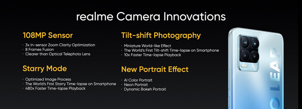 Характеристики Realme 8 Pro с просторов официального магазина компании – фото 1