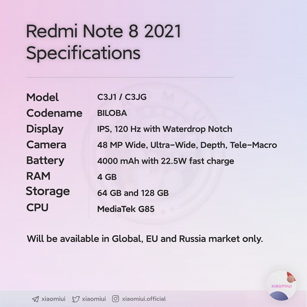 Redmi Note 8 возвращается. Компания готовит обновленную версию – фото 1