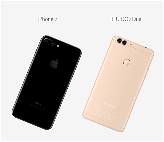 Bluboo Dual получит две тыльные камеры с расположением как у iPhone 7 Plus – фото 1