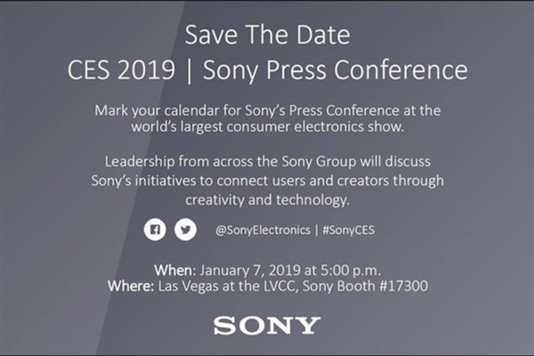 Sony объявила о дате пресс-конференции на CES 2019 – фото 2