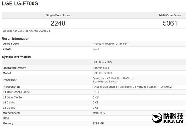LG G5 с процессором Snapdragon 820 замечен в базе данных бенчмарка GeekBench – фото 1