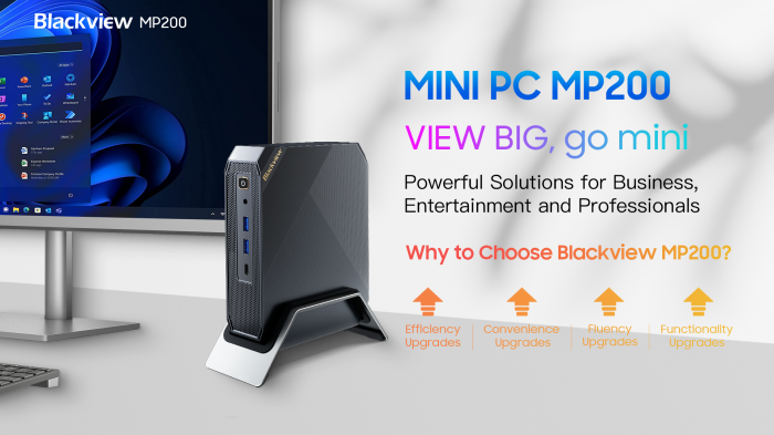 Blackview MP200: мощный мини-пк для работы и развлечений