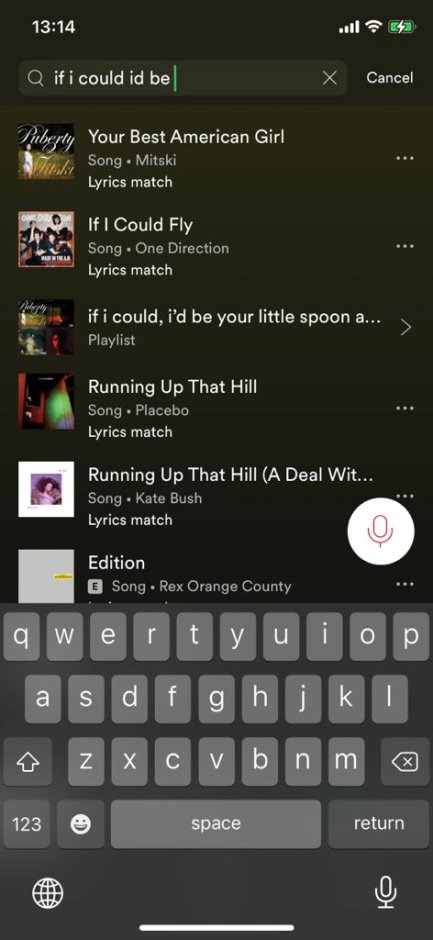 Пример работы новой функции Spotify