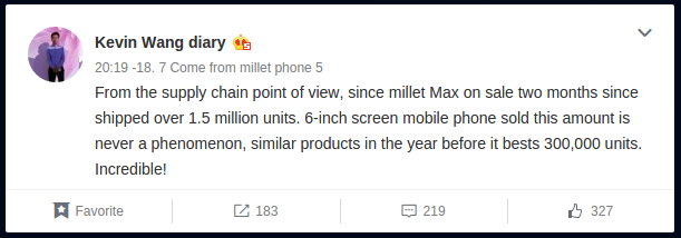 Продажи Xiaomi Mi Max достигли отметки в 1,5 миллиона устройств – фото 2
