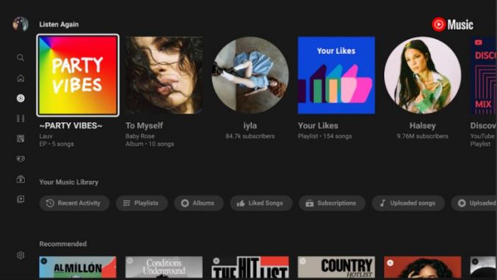 YouTube Music для Android TV